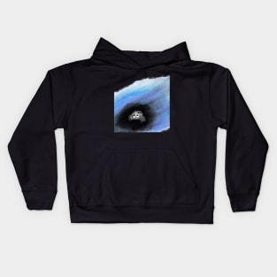 Girl in Blue Aura Kids Hoodie